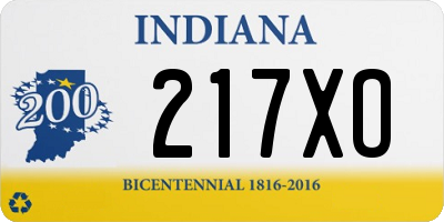 IN license plate 217XO