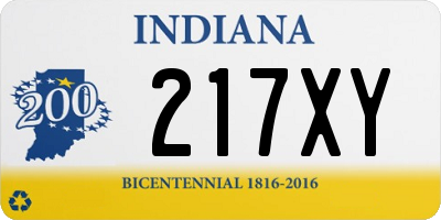 IN license plate 217XY