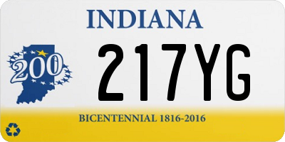 IN license plate 217YG