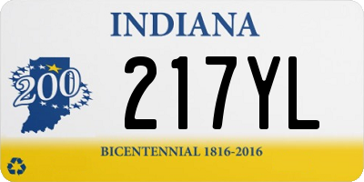 IN license plate 217YL