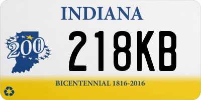 IN license plate 218KB