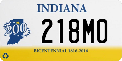 IN license plate 218MO