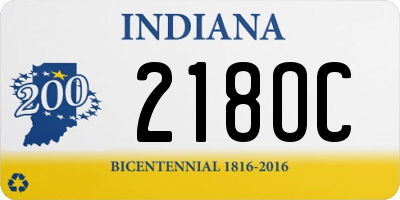 IN license plate 218OC