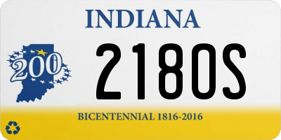 IN license plate 218OS