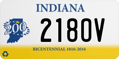 IN license plate 218OV