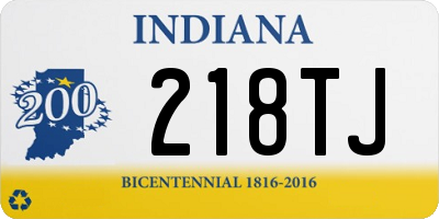 IN license plate 218TJ