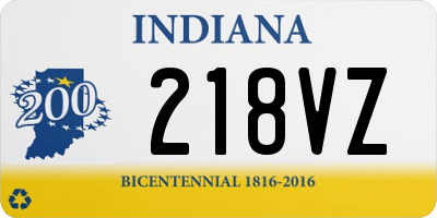 IN license plate 218VZ