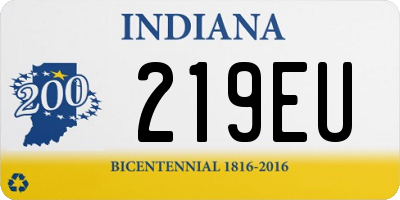 IN license plate 219EU