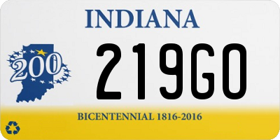 IN license plate 219GO