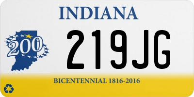 IN license plate 219JG