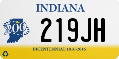 IN license plate 219JH