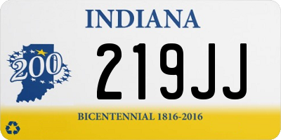 IN license plate 219JJ