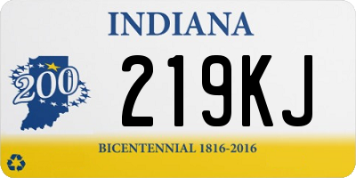 IN license plate 219KJ