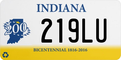 IN license plate 219LU