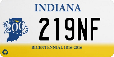 IN license plate 219NF