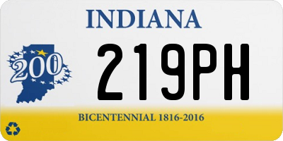 IN license plate 219PH