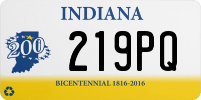 IN license plate 219PQ