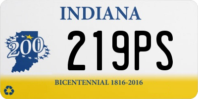 IN license plate 219PS