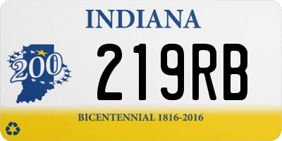 IN license plate 219RB