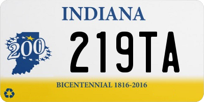 IN license plate 219TA