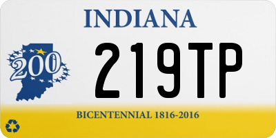 IN license plate 219TP