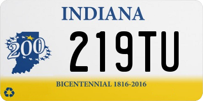 IN license plate 219TU