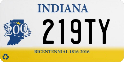 IN license plate 219TY