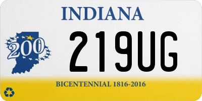 IN license plate 219UG