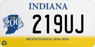 IN license plate 219UJ