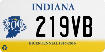 IN license plate 219VB