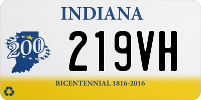 IN license plate 219VH