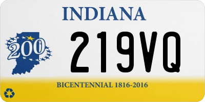 IN license plate 219VQ