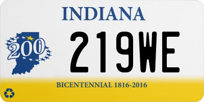 IN license plate 219WE