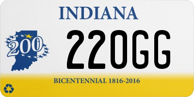 IN license plate 220GG