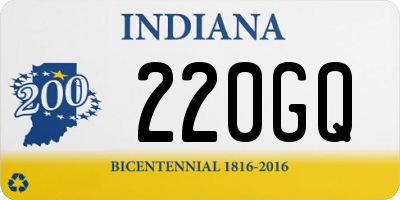 IN license plate 220GQ