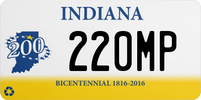 IN license plate 220MP