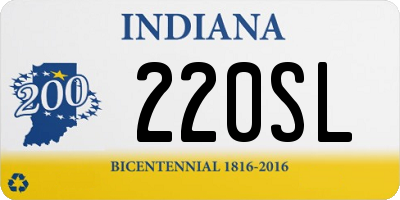 IN license plate 220SL