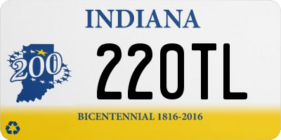 IN license plate 220TL