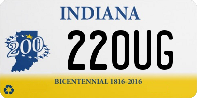 IN license plate 220UG