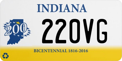 IN license plate 220VG