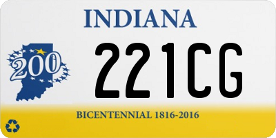 IN license plate 221CG