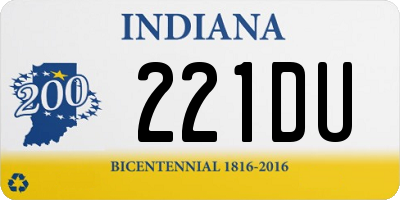 IN license plate 221DU