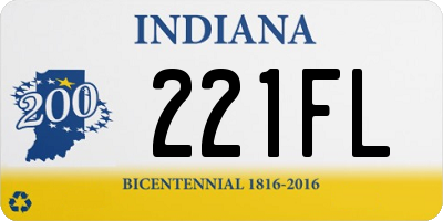 IN license plate 221FL