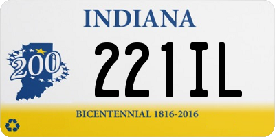 IN license plate 221IL