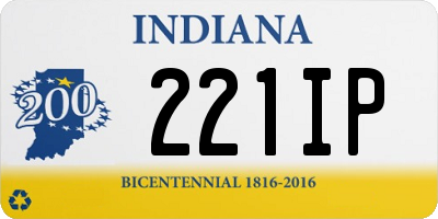 IN license plate 221IP