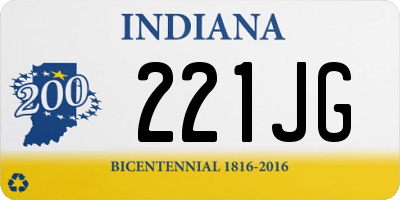 IN license plate 221JG