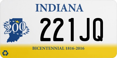 IN license plate 221JQ