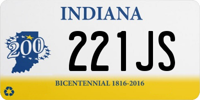 IN license plate 221JS