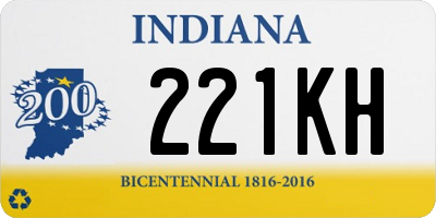 IN license plate 221KH