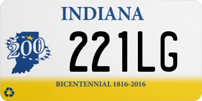 IN license plate 221LG